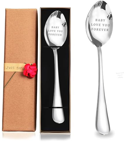 Custom Spoon, Engraved Stainless Steel Coffee Spoon - Personalized Ice Cream Spoons with Mirror Finish - Custom Tablespoon, Ideal Anniversary, Birthday, Christmas Gifts