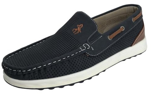 Mocasines de Hombre (Marino, Sistema Tallas Calzado EU, Adulto, Hombre, Números, Mediano, 39)