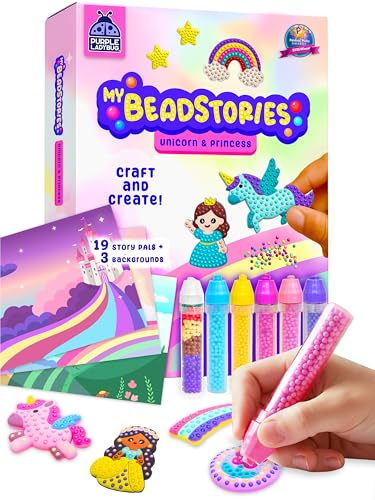 PURPLE LADYBUG Bead Art for Kids, Princess and Unicorn Crafts