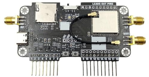 Gettimore Expansion Board for Flipper Zero - 2.4/5GHz NRF24 & ESP32 Module, Sniffer CC1101 Receiver, Compact 7 * 4 * 2cm Design, Black ABS