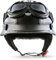 Moto Helmets® D33-Set „Leather Black“ · Brain-Cap · Halbschale Jet-Helm Motorrad-Helm Roller-Helm Scooter-Helm Bobber Mofa-Helm Chopper Retro Cruiser Vintage Pilot Biker Helmet Brille · L (59-60cm)