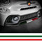 4R Quattroerre.it Stripes Strisce Adesive Tricolore Italia per 500 Abarth