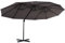 Outsunny Parasol déporté grande taille XXL inclinable avec pied en croix dim. 4,4L x 2,7l x 2,5H m piètement en métal inclus polyester gris