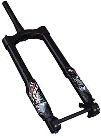 LSRRYD Fat Bike Downhill Fork 26 Inch Bicycle Suspension Fork 150mm Width For ATV/MTB/BMX Fat Tire 4.8 Air Shock Absorber 1-1/2 Damping Adjustment Disc Brake Thru Axle 15mm 130mm Travel