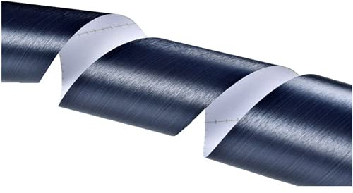 No-brand Peel & Stick PVC Self Adhesive Metallic Color Waterproof Wall Border Decor Sticker Removable Kitchen Bathroom Tiles and Door Reform 4 x196.8 inch (Dark Blue)