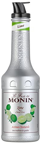 MONIN Le Fruit Limette - Fruchtpüree Mix 1,0 l | Limetten Fruchtmix - ideal für Cocktails, Erfrischungen, Desserts & Mocktails