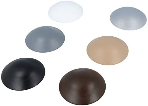 MS Beschläge Türpuffer selbstklebend Wandtürstopper Kunststoff Wandpuffer Türstopper Wandschützer Türklinkenstopper Anschlagspuffer (Ø 40mm, Grau)