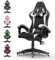 bigzzia Gaming Stuhl Ergonomisch - Gamer Stühle mit Lendenkissen + Kopfstütze Gaming Chair Höhenverstellbar Computerstuhl für Erwachsene Mädchen Junge, Schwarz
