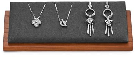 Oirlv Multifunctional Wooden Jewellery Stand for Necklace&Earring Storage and Display
