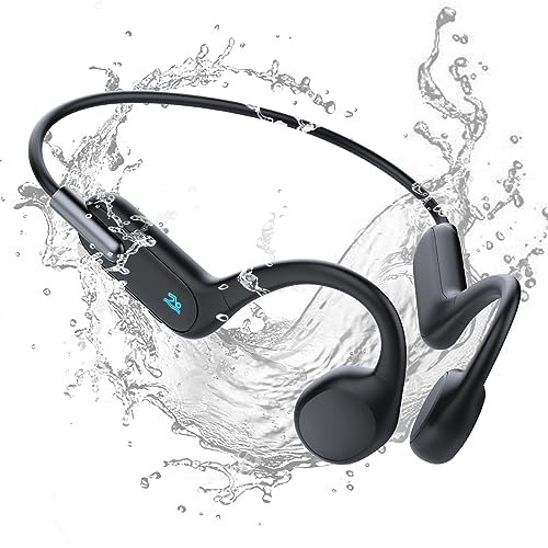 HIFI WALKER Bone Conduction IPX8 Wasserdichte Sportkopfhörer Bluetooth 5.3 32GB Eingebaute MP3 für Schwimmen, Laufen, Radfahren