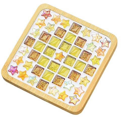 Mosaik-Untersetzer-Bastelset, Mosaik-Bastelmaterialien-Paket, Untersetzer-Mosaik-Kunst-Set, komplettes Mosaik-Untersetzer-Set, -Mosaik-Bastelmaterialien, Paket für Handarbeit, Zuhause, Dekoration