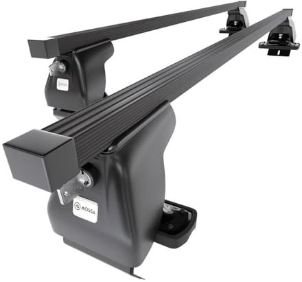Mossa - Stahl-Dachträger kompatibel mit Renault Captur I SUV (2013-2019) - schwarz Dachträger Dachgepäckträger - ohne Montagelemente