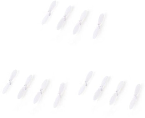 Abaodam 12 STK Nano-Quadrocopter-Propeller armaturen accesories Propeller Props RC-Quadrocopter-Propeller Propellerstützen für Nano-RC-Quadrocopter Weiß