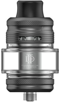Atomizador TF-D SubTank tanque S-mok de 5,5 ml (GunMetal) llenado superior, flujo de aire superior bloqueo a prueba de niños compatible con bobina D 0,15/0,23 ohmios original - No Nicotine