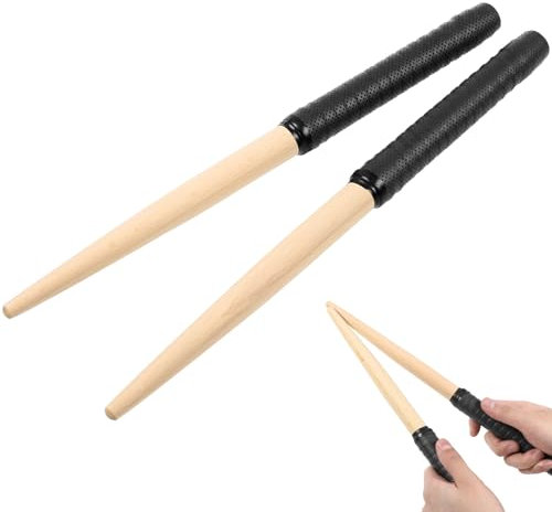 ROSENICE Paar Drumsticks Maibachi von Taiko Drum Master (Schwarz)
