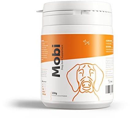 Dog's Lounge - MOBI - Hip & Joint Supplement for Dogs | Premium Mobility Supplement with Powerful and Natural Glucosamine, Chondroitin, Green Lipped Mussel, MSM, Curcumin | UK Made | 150g Powder