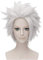 Morvally Kurzhaarperücke, silbergrau, Anime, mehrlagig, Cosplay, Kostüm, Halloween, Perücke für Erwachsene, 57,15 cm, WIG