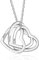 kaululu Halskette Damen Personalisiertes Kette mit Namen Namenskette mit Herz Edelstahl Silber 925 Anhänger für Mama Frauen Muttertagsgeschenk Personalisierter Schmuck (#Silber-3 Name)