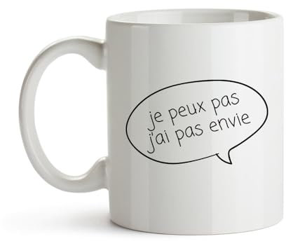 CADEAUX.COM - Mug Personnalisé En Céramique - Message dans une bulle BD - Résiste Au Micro-ondes Et Lave Vaisselle - Idée Cadeau Personnalisé