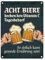 Bier Metallschild mit Spruch: Acht Biere decken den Vitamin C Tagesbedarf gesund
