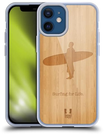 Head Case Designs Surf en Bois Sports Extrêmes - Collection 2 Coque en Gel [Protection de Qualité Militaire] Compatible avec Apple iPhone 12 Mini