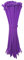 Kabelbinder Lila 100 Stück, 140 mm x 3,6 mm mit 8 kg Zugfestigkeit aus Nylon 66, permanent schließend WeltiesSmartTools