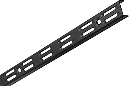 Element System Doppelstab, Stahl Lochabstand 32 mm, Dekor: schwarz matt Länge 450 mm, RAL 9005