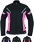 Texpeed Veste moto femme homologué - Manteau blouson en cordura textile imperméable pour femme avec armure de moto CE (EN 1621-1) Rose - XXL