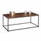 IDMarket - Rechteckiger Couchtisch Dayton, 113 cm, Antik-Optik, Industriedesign