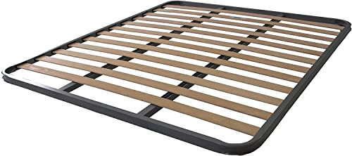 SomnusSana - Rete in Ferro Senza Piedi e Doghe in Legno cm 180x200 H4 Matrimoniale King Size