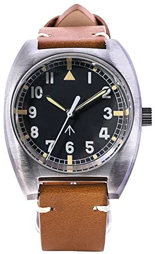 NC Baltany Mechanische Militäruhr für Herren Kleines Zifferblatt Dome Glass Reloj Militar Hombre 10BAR Air Force Clock Tribute 60s NH35 Pilot Watch (Color 3)