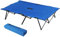 Outsunny Campingbett Klappbar für 2 Personen Feldbett Klappbett mit Tragetasche bis 136 kg belastbar Stahl Oxford Blau+Schwarz 193 x 125 x 40 cm