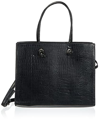 PIECES Damen Pcsanna Shopper Tasche, Schwarz, Einheitsgröße EU