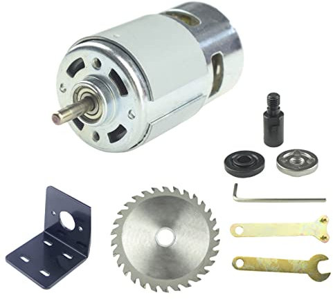 CONQUERALL 775 Motor DC 12V 6000 RPM / 24V 12000RPM Hochleistungsmotor mit großem Drehmoment, Sägeblatt, M10-5 Pleuelsatz und Halterung