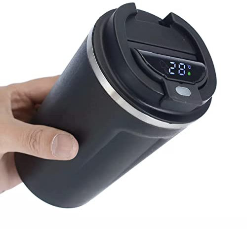 Generisch Smart Cup/Température LED Affichage / 510 ml/Hot and Cold/Tasse thermique en acier inoxydable de Smart Tech (blanc)