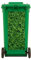 Stukk 2X Sheets Leaves Wheelie Bin and Indoor/Outdoor Self-Adhesive Wall Bin Stickers