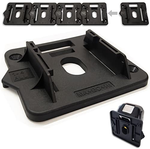 SLE Professional Battery Holder for Makita 14.4 V 18 V Battery Wall Mount LXT BL1815 BL1830 BL1840 BL1850 BL1860 Pack of 5