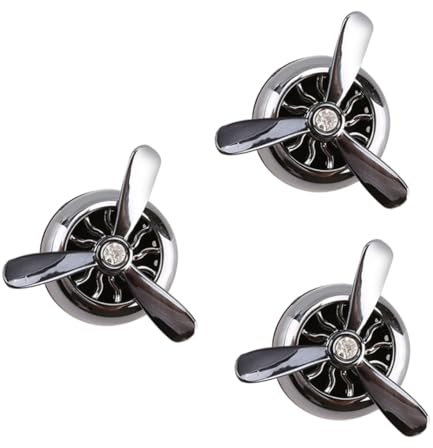 NOLITOY 3piezas Difusor De Aromas Para Coche Ambientador De Aceite Esencial Clip Para Ventilación Fragancia De Diseño De Para Aire Acondicionado Automotriz Negro