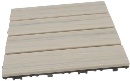 OSALADI Deck Außenboden Passenden Boden Balkon Spleißboden Balkonboden Spleißboden Im Freien Garten Spleißboden Feuchtigkeitsbeständiger Boden Teppich Wasserdicht Wpc Balkondekoration