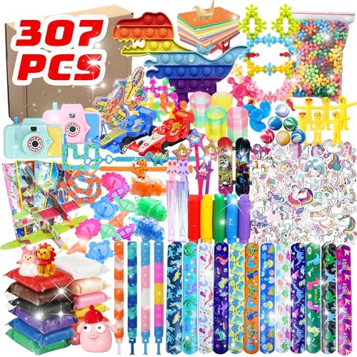 AIOSUY Gadget Compleanno Bambini 320 PCS,Festa Compleanno Regalo,Giocattoli per Bambini,Regalini Invitati,Assortiti Regalo Bambini,Regalo per Bambini Set di Compleanno,Regali per Ragazzi e Ragazze