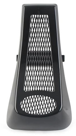 FUNFOB Aerodynamische Winglets Für Harley Für Davidson Für Softail Für Fatboy 2000-2017 Schwarz Motorrad Front Lower Kühler Abdeckung Kinn Verkleidung Spoiler Rahmen Abdeckung Verkleidungs Winglets