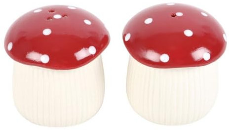 Enchanted Salt and Pepper Shakers: Cute Mushroom Design - Whimsical Table Addition - Perfect for an Enchanted Feast