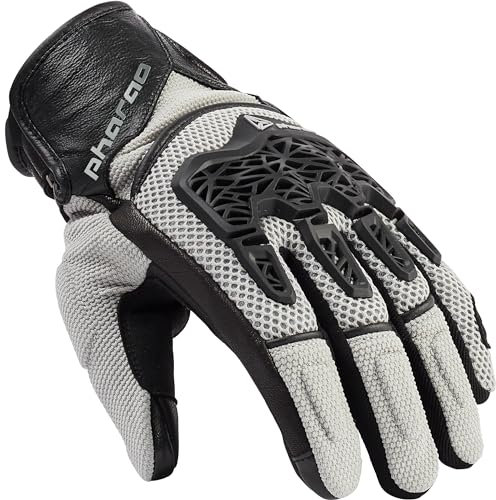 Pharao Yuma Air Leder-/Textilhandschuh Kurz - Sommer - Atmungsaktiv - 50% Leder