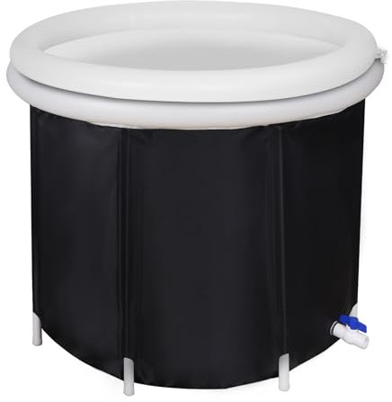 Sinbide Baignoire Gonflable Pliable Adulte Bain Froid Ice bath pour entraînement de thérapie à l'eau froide Bain Glacé pour athlètes Baignoire à glace de fitness pour les sportifs