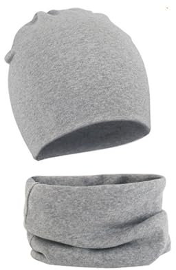 WUWYOUWL Cappello in morbido cotone per neonato, con gnomo, set da due pezzi, per 1-3, unisex, per l'autunno e l'inverno, grigio., Taglia Unica