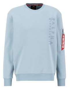 Alpha Industries Herren EMB Sweater, Greyblue, L