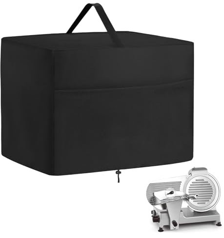 Meat Slicer Cover, Waterproof Dustproof Food Slicer Cover Compatible with BESWOOD 250 Meat Slicer, Compatible with VEVOR Commercial Meat Slicer and Most Other Model