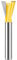 Boxonly Straight Cut Router Bit Milling Cutter Cutting Dovetail Bit 1/4 Inch Shank,1/2 Cut Diameter Woodworking Cutting Trimming Cutter Double Flute Straight Grooving Bits