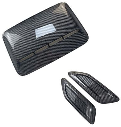 NHBGTARF Auto Motorhauben Entlüftungen für Audi S3 Convertible 2002-2020,Motorhaubenentlüftung Motorhaube Lüftung Luftentlüftung Bonnet Auto Außenteile,Hood Carbon Fiber