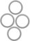 Cabilock 4pcs Blender Gasket Replacement Parts Rubber Sealing for Juicer Accessories